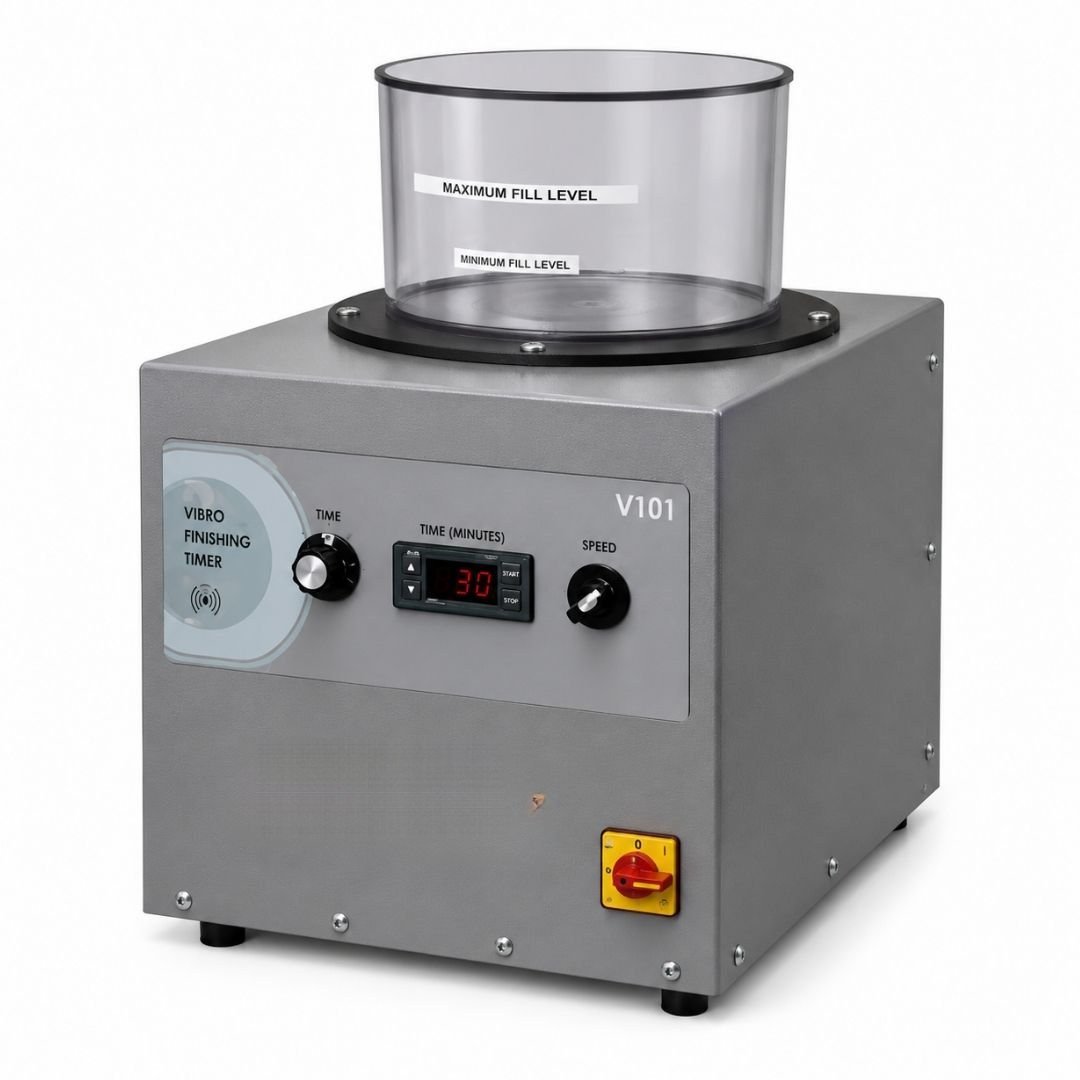 Magnetic polishing tumbler machine with timer and speed control