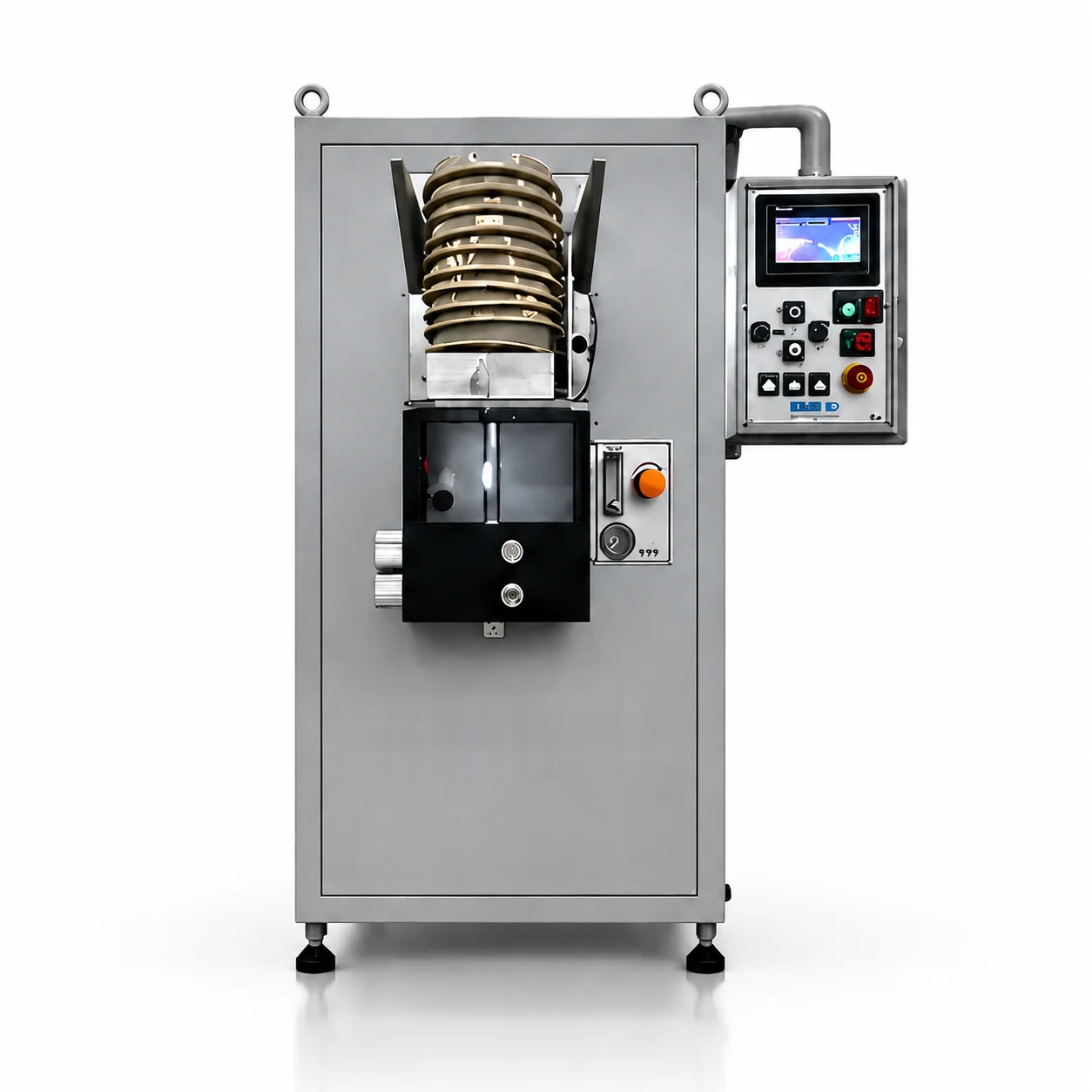 OPDEL continuous casting machine with stacked graphite dies and control panel