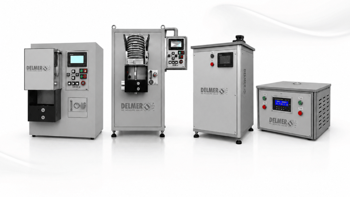 Range of four Delmer induction melting furnaces and power supply units