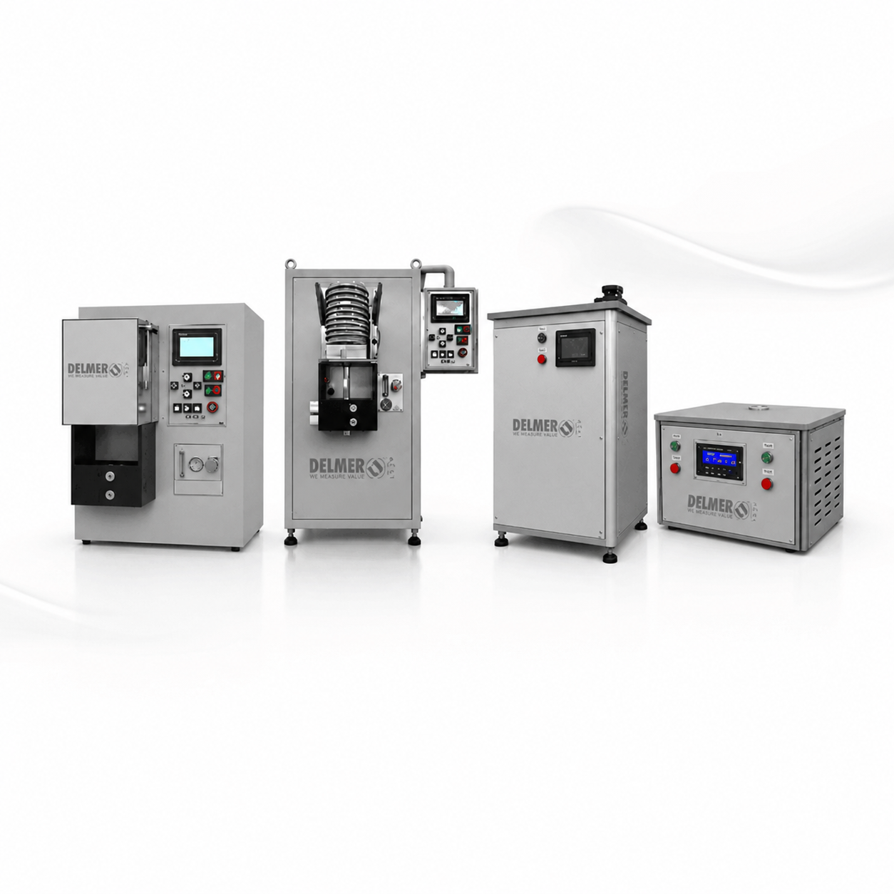 Range of four Delmer induction melting furnaces and power supply units